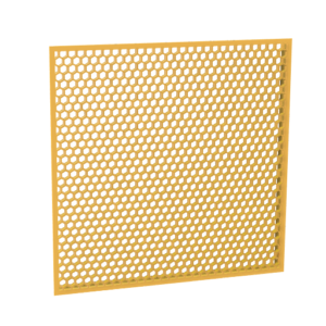 Grille d’aération simple face – Motif nid d’abeille
