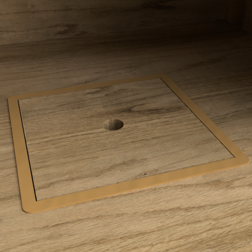 Habillage trappe meuble